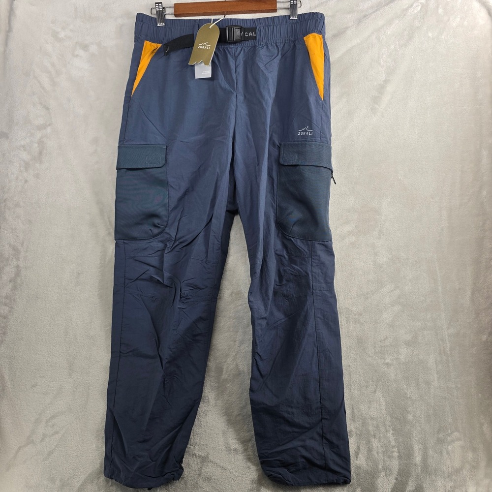 Zorali Venture Hiking Climbing Outdoor Cargo Pants Mens‎ 34 Blue Belted NEW